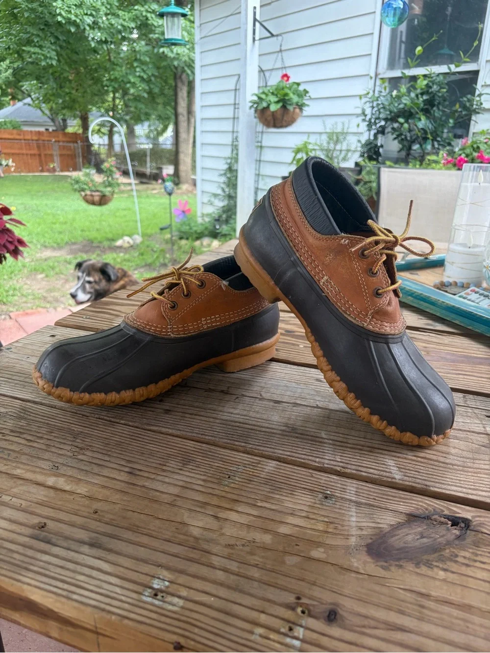 L.L. Bean Two-Tone Brown & Black Bean Boots Men’s 9W